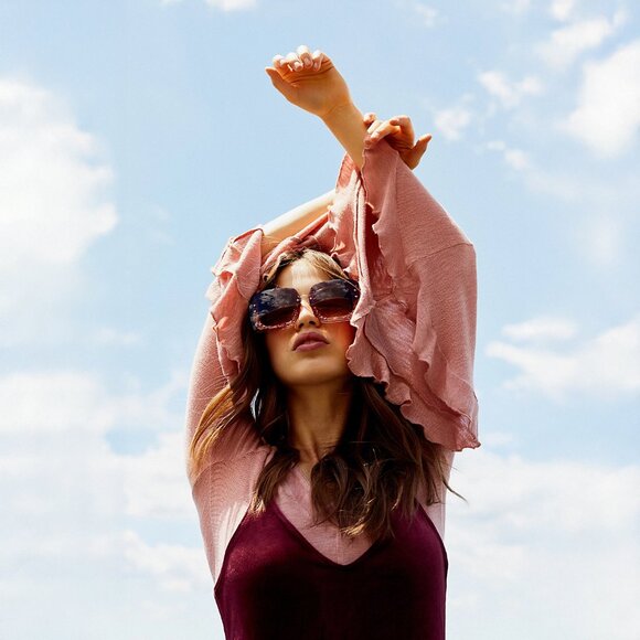 Free People Intimately FP Soo Dramatic Long Sleeve in Washed Rose - sz Medium - Picture 3 of 5